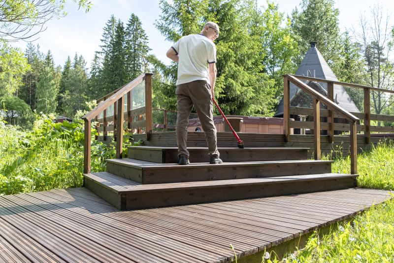 Deck Steps Staining