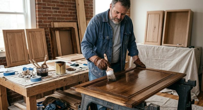 Wood Cabinet Staining in Cincinnati, OH