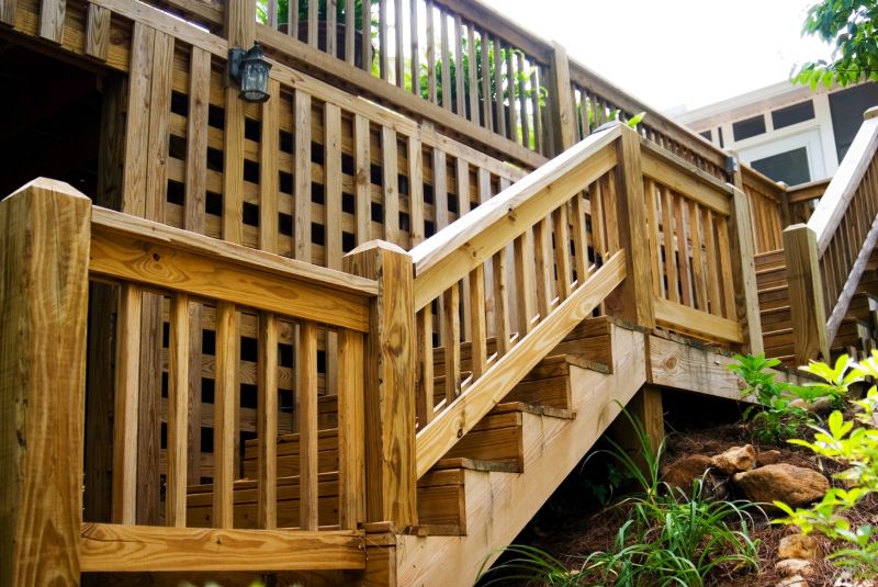 Shields deck steps from harsh elements like sun, rain, and snow.