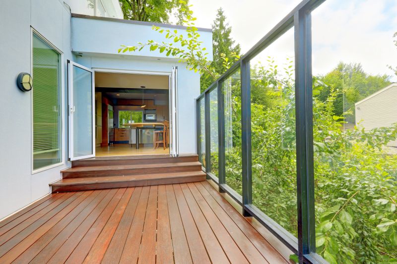 Staining protects deck steps from wear and tear.